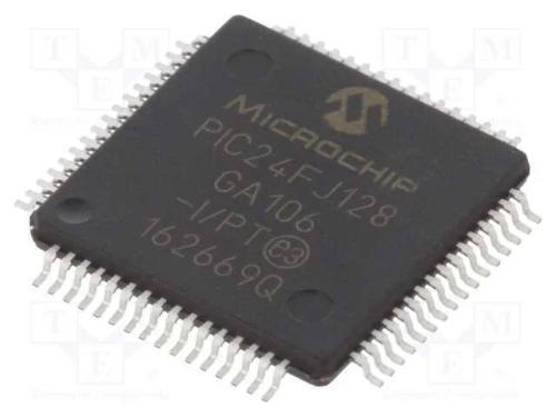 IC: microcontrolador PIC, 128kB, 32MHz, 2&divide;3,6VDC,.