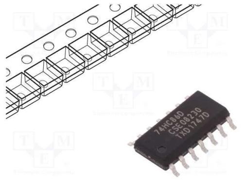 Ic: Digital; Xor; Ch: 4; In: 2; Cmos; Smd; So14; 2&divide;6vdc; -40&divide;125&deg;c; Hc