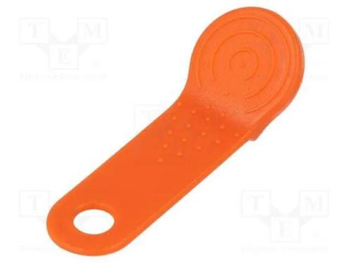 Suporte para Mem&oacute;ria de Pellets em Um Chaveiro; Laranja