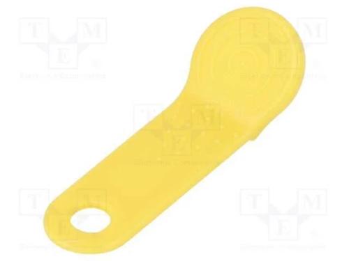 Suporte para Mem&oacute;ria de Pellets em Um Chaveiro; Amarelo