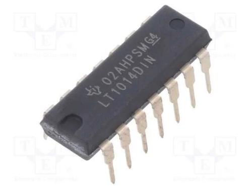 Ic: Amplificador Operacional; 1mhz; Ch: 4; Dip14; &plusmn;2&divide;22vdc,4&divide;44vdc