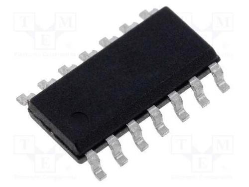 IC: digital, NOT, Ch: 6, SMD, SO14, IN: com gatil.