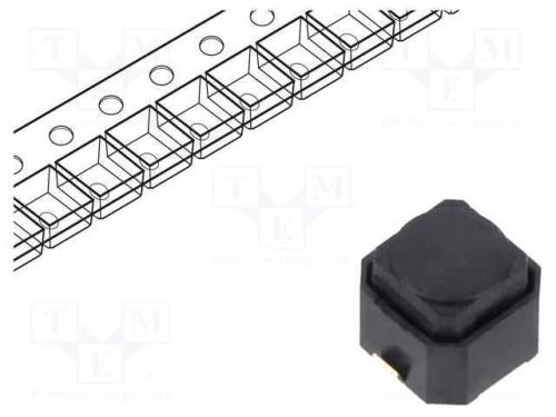 Microinterruptor Tact; Spst-No; Pos: 2; 0,05a/16vdc; Smd; 2,35n