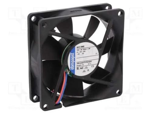 Ventilador: DC, transversal, 12VDC, 80x80x25mm, 5.