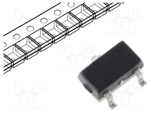 Trans&iacute;stor: P-Mosfet; Unipolar; -50v; -0,13a; 0,2w; Sot323