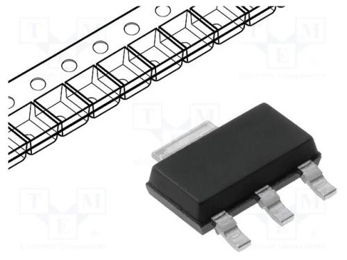 Trans&iacute;stor: P-Mosfet; Unipolar; -100v; -2,1a; 2w; Sot223