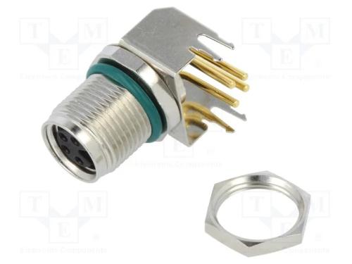 Conector: M8, f&ecirc;mea, PIN: 4, angulares 90, para P.