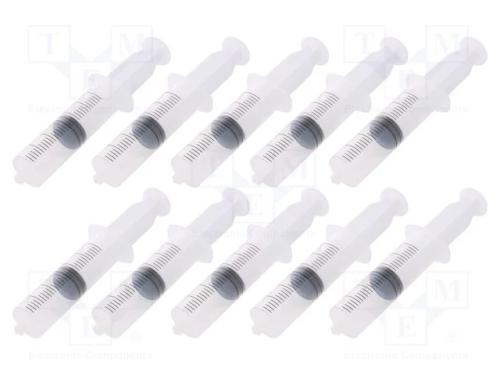 Seringa, 60ml, Transparente, Luer Lock, Polipropileno, 10unid.