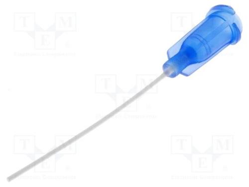 Agulha: Pl&aacute;stico Flex&iacute;vel, 1,5, Tamanho: 22, Reta, 0,41mm