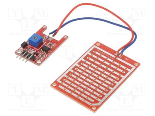 M&oacute;dulo: Detector de Chuva/Neve, Dim: 54x40mm, 5vdc