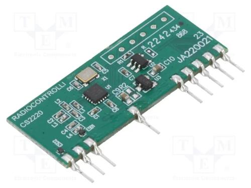 M&oacute;dulo: RF, receptor FM, FSK, 433,92MHz, -118dBm,.