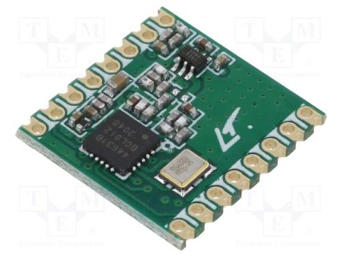 M&oacute;dulo: RF, transceptor FM, ASK,FSK,GFSK,OOK, 142.