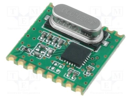 M&oacute;dulo: RF, receptor FM, FSK, 433,92MHz, SPI, -12.
