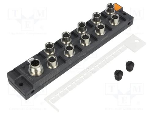 Centrais de conex&atilde;o, M8, PIN: 3, tomada, 1,5A, -2.