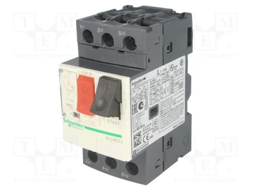 Disjuntor de Motor, 0,37/0,55kw, 230&divide;690vac, para Trilho Din