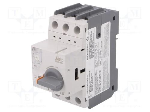 Disjuntor de motor, 15kW, 220&divide;690VAC, para trilho.