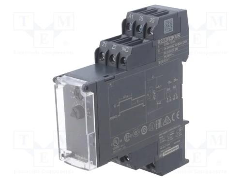 Rel&eacute; Temporizado, 0,05s&divide;10min, Dpdt, 250vac/5a, Uten: 24&divide;240vac