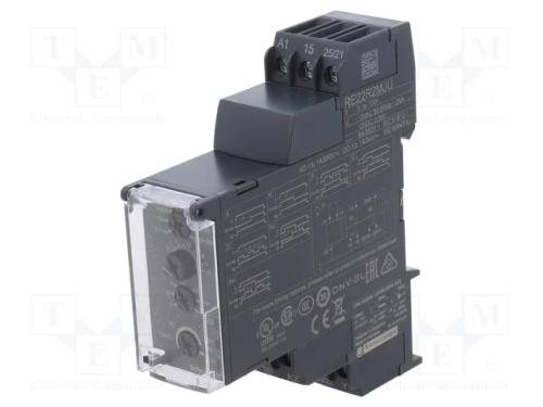 Rel&eacute; Temporizado, 0,05s&divide;100h, Dpdt, 250vac/8a, Uten: 12vac, 12vdc