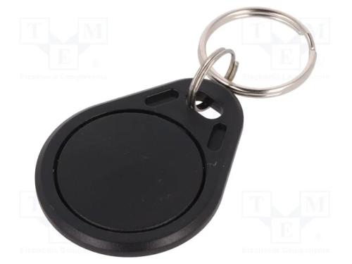 Porta-Chaves Rfid, Iso 11784/5,T5577, Pl&aacute;stico, Preta, 125khz