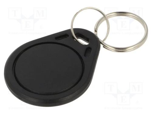 Porta-chaves RFID, ISO/IEC14443-3-A, pl&aacute;stico, pr.