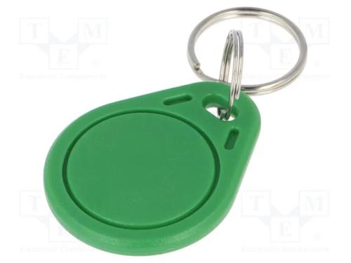 Porta-chaves RFID, ISO/IEC14443-3-A, pl&aacute;stico, ve.