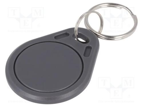 Porta-chaves RFID, ISO/IEC14443-3-A, pl&aacute;stico, ci.