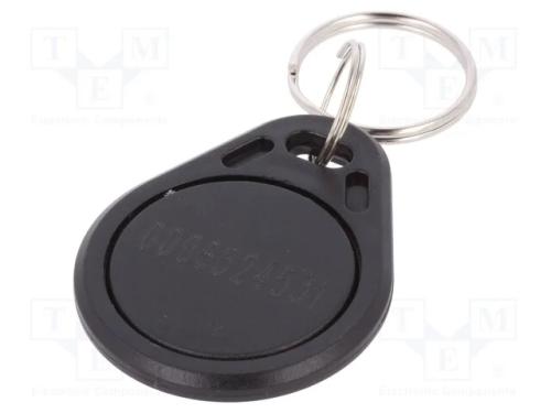 Porta-chaves RFID, ISO/IEC14443-3-A, pl&aacute;stico, pr.