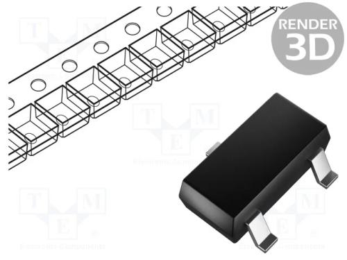 Sensor: Halla, SOT23, 10&divide;175Gs, Uten: 30VDC, SMD,.