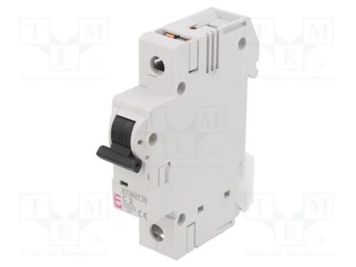 Disjuntor Contra Sobreintensidades, 230/400vac, Inom: 2a, Car: C