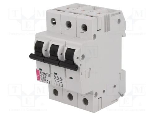 Disjuntor Contra Sobreintensidades, 230/400vac, Inom: 32a, Car: C