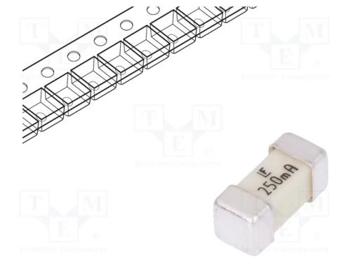 Fus&iacute;vel: baixa tens&atilde;o, super-imediato, 250mA, 125.