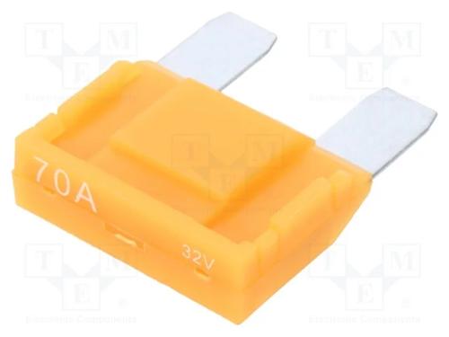 Fus&iacute;vel: Baixa Tens&atilde;o, 70a, 32vdc, Automotivo, 29mm