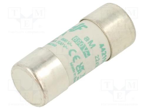 Fus&iacute;vel: baixa tens&atilde;o, aM, 16A, 690VAC, 22x58mm