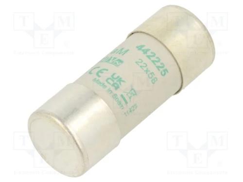 Fus&iacute;vel: baixa tens&atilde;o, aM, 25A, 690VAC, 22x58mm