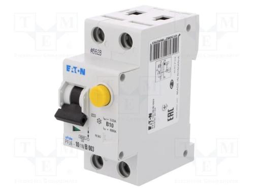 Interruptor de Circuito Diferencial, Inom: 10a, Polos: 1+N, Ip20