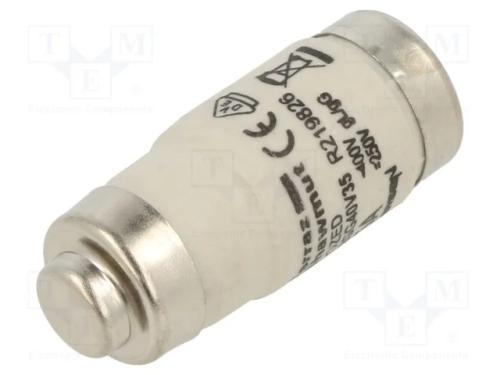 Fus&iacute;vel: Baixa Tens&atilde;o, Gg, 35a, 400vac, 250vdc, Industrial, D02