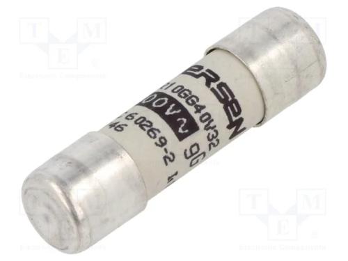 Fus&iacute;vel: Baixa Tens&atilde;o, Gg, 32a, 400vac, Cer&acirc;mico, 10x38mm