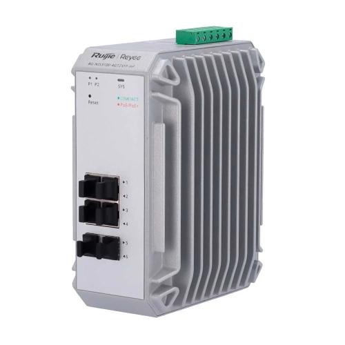 Reyee Switch Industrial Poe Cloud Capa 2 - 4 Portas Gigabit Poe+ + 2 Portas Gigabit Sfp - 30w Por Po