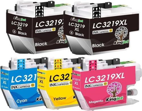 Conjunto 5 Tinteiros Brother LC3217 / LC3219 XL C.