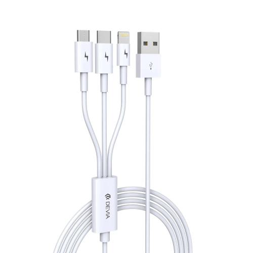 Devia Cable 3in1 Smart Ec141 Usb - Lightning + Us