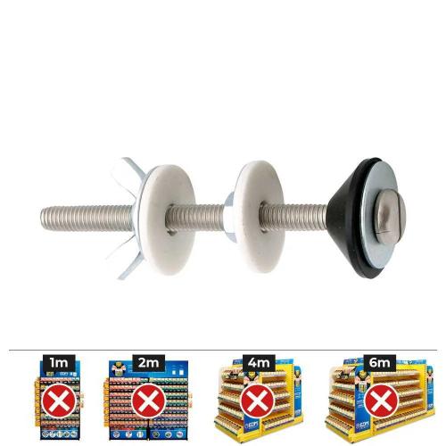 Saco de fixa&ccedil;&atilde;o de tanque m6x90 fcis tipo inox a2