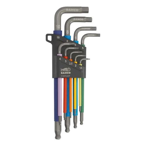 Conjunto de 9 Chaves Allen Esf&eacute;ricas 1.5mm