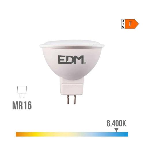 Lampada led dicroica mr16 8 w 780 lm 6400 k luz f.