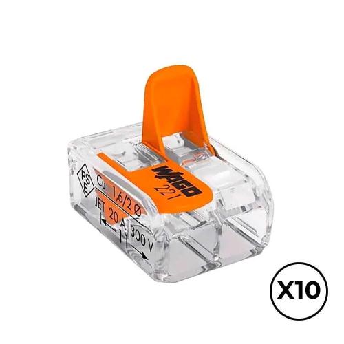 Conector rapido com alavanca 2 condutores  maxi.