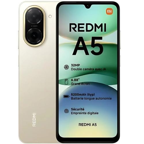 Xiaomi Redmi A5 4g Dual Sim 3gb RAM 64gb - Sandy Gold