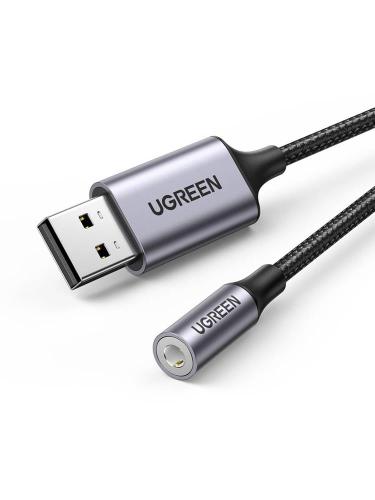 ▷ Ugreen Adaptador USB 2.0 a 3.5mm (30757) ©